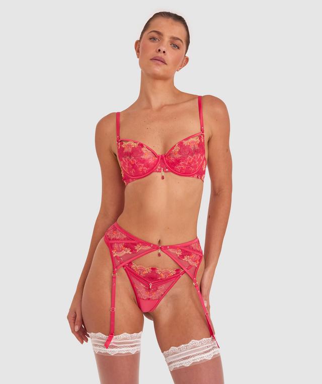 Vamp Picturesque Suspender - Hot Pink
