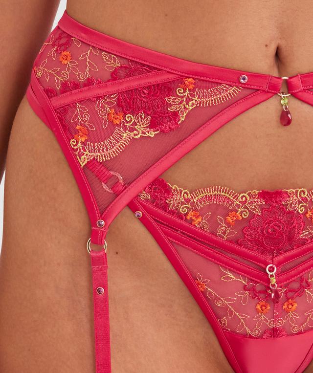 Vamp Picturesque Suspender - Hot Pink