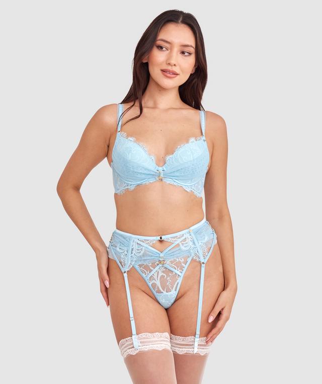 Vamp Promise Me Suspender - Pale Blue