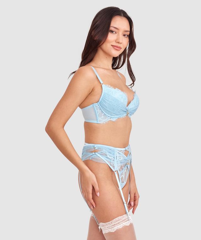 Vamp Promise Me Suspender - Pale Blue