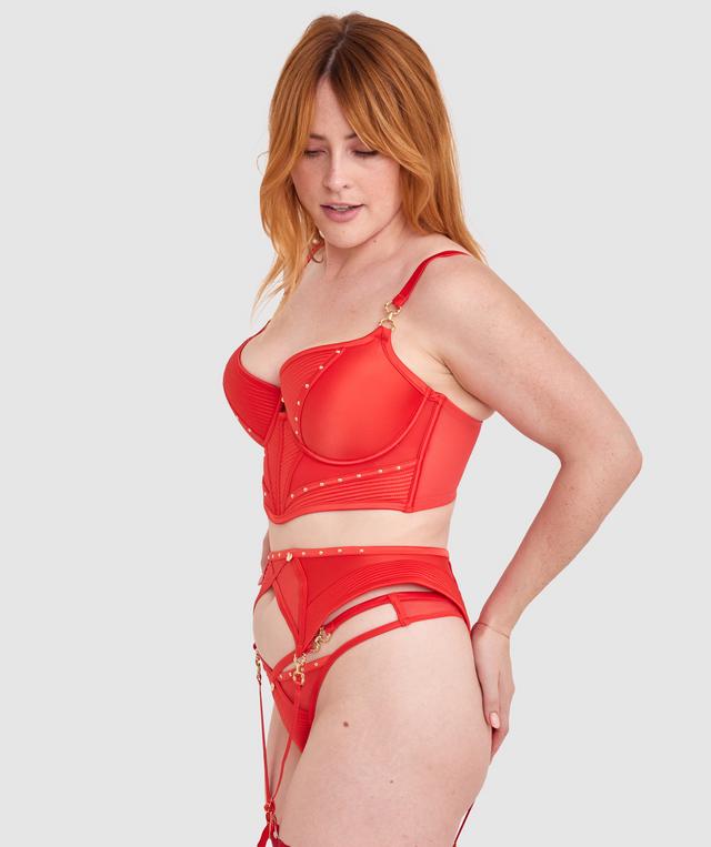 Vamp Ride Or Die Suspender - Red