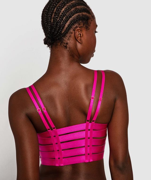 Vamp Run The Show Push Up Bra - Magenta