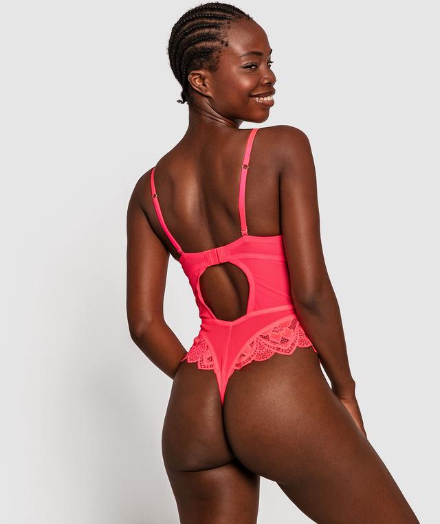 Vamp Sasha Push Up Bodysuit - Hot Pink