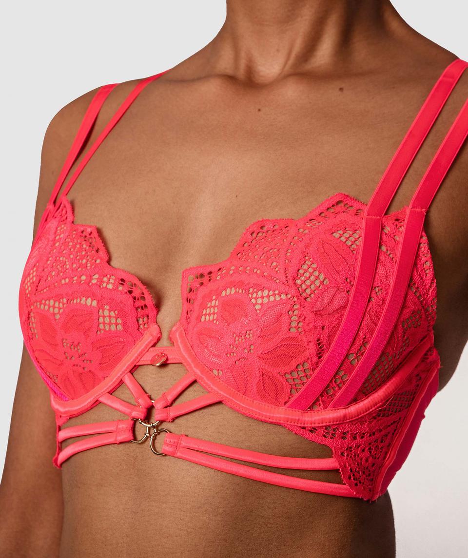 Vamp Sasha Push Up Bra - Hot Pink