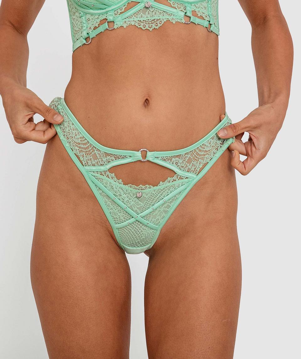 Vamp Seduce Brazilian Knicker - Mint Green