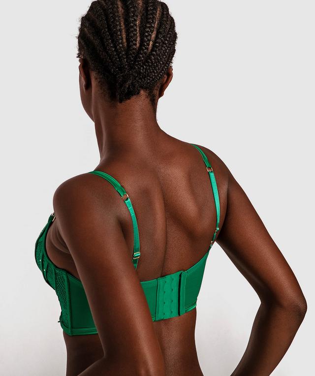 Vamp Seduce Push Up Bra - Green