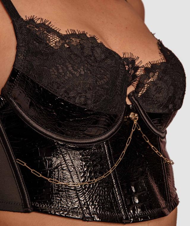 Vamp Serpentine Push Up Bra - Black