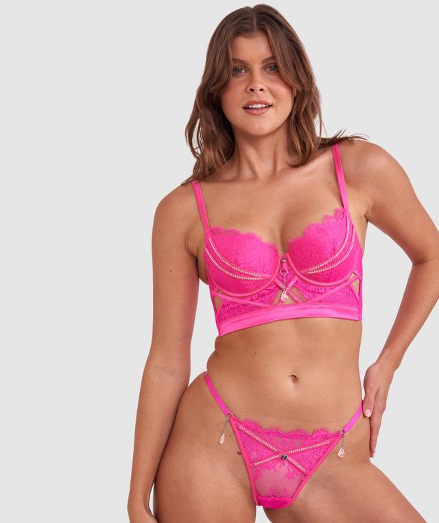 Vamp Showthang Tanga Knicker - Fuchsia Pink