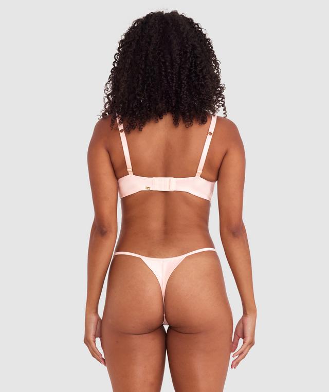 Vamp So Polite High Leg G String - Pale Pink