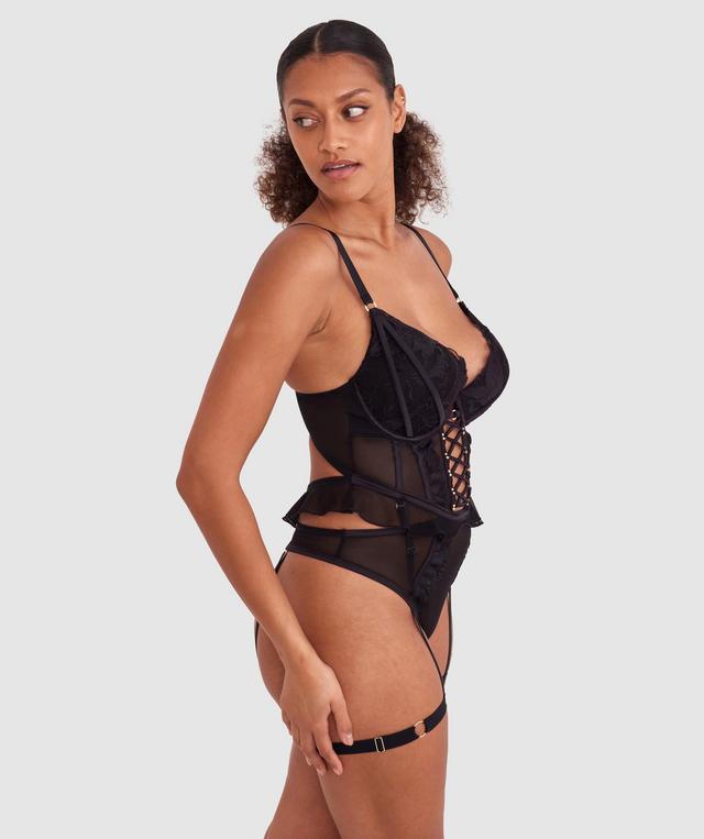 Vamp Spell On You Push Up Bodysuit - Black