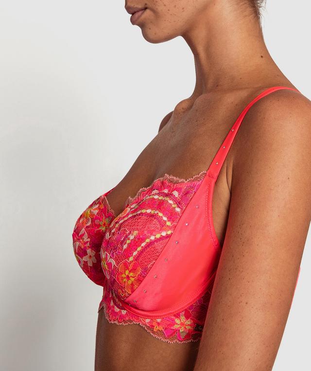 Vamp Stealing Hearts Full Cup Underwire Bra - Pink