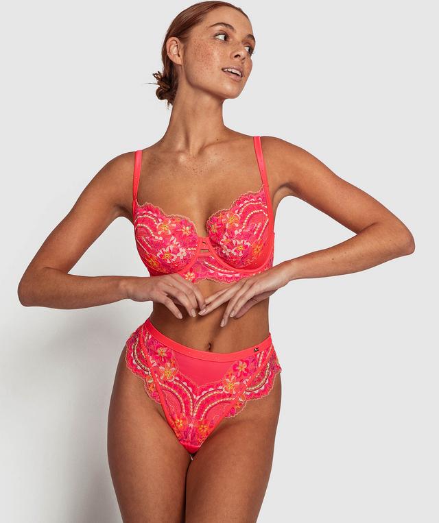 Vamp Stealing Hearts Full Cup Underwire Bra - Pink
