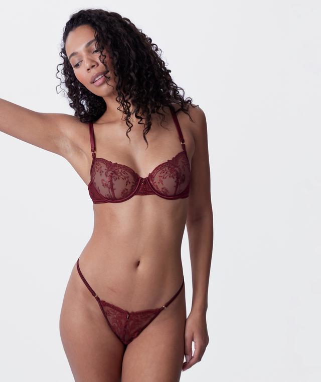Vamp Sweet Nothings High Leg String - Berry