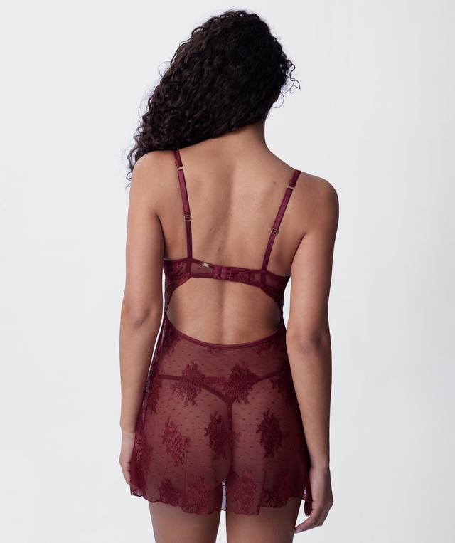 Vamp Sweet Nothings Push Up 1/4 Cup Babydoll - Berry