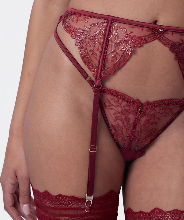 Vamp Sweet Nothings Suspender - Berry