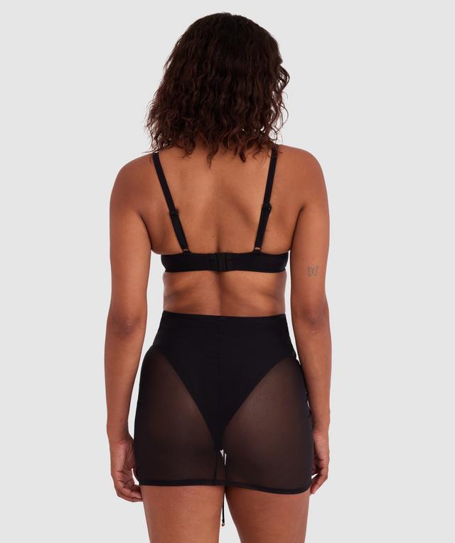 Vamp Swim Buckle Up Baby Gathered Skirt - Black