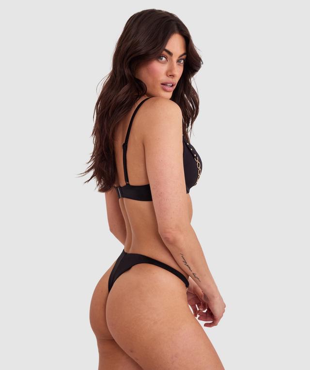 Vamp Swim Buckle Up Baby V String - Black
