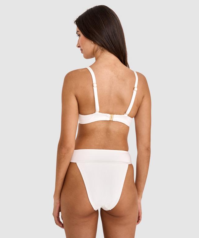 Vamp Swim Summer In Capri High Waisted Bikini Bottom - Ivory