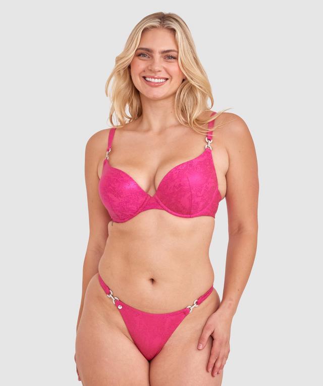 Vamp Swim Sundance Push Up Bikini Top - Pink