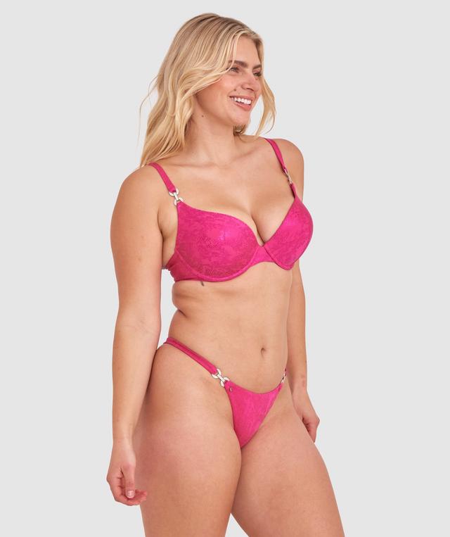 Vamp Swim Sundance Push Up Bikini Top - Pink