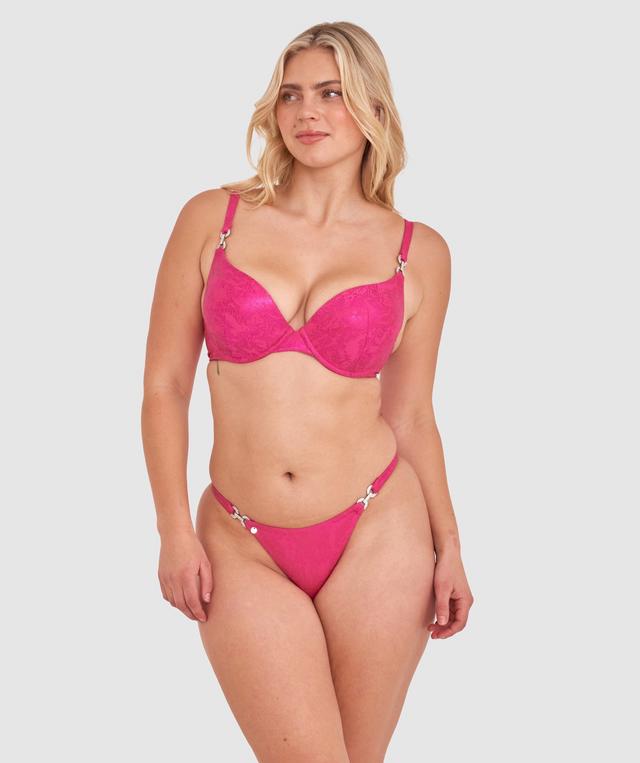 Vamp Swim Sundance Push Up Bikini Top - Pink
