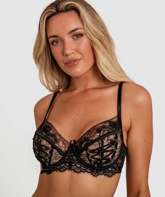Vamp Take A Risk Full Cup Bra - Black