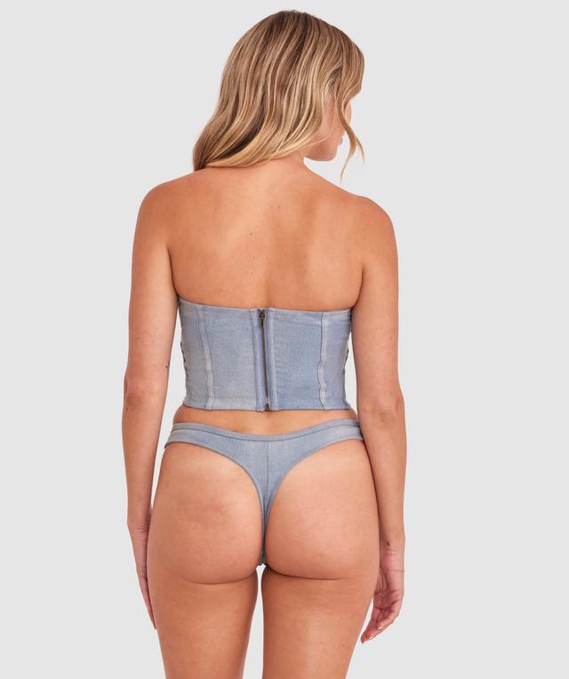 Vamp That's Hot Corset - Grey