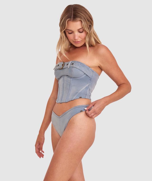 Vamp That's Hot Corset - Grey