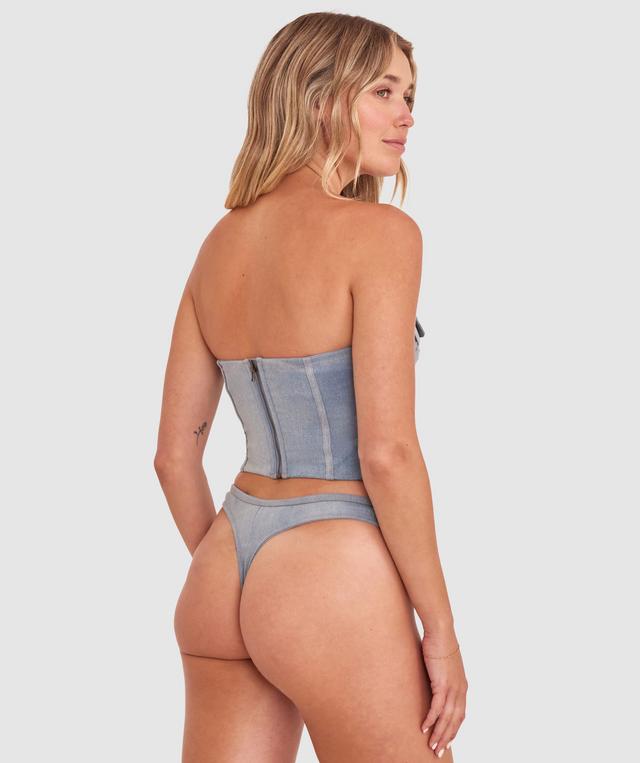 Vamp That's Hot Corset - Grey