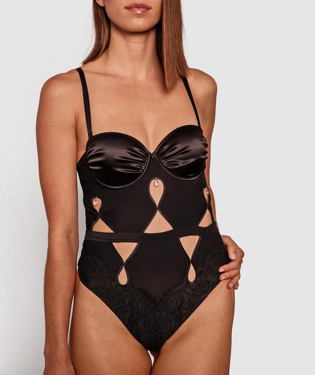 Vamp The Look Of Love Push Up Bodysuit - Black