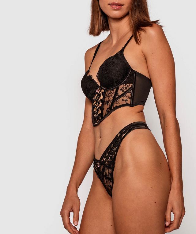 Vamp The Look Of Love V String Knicker - Black