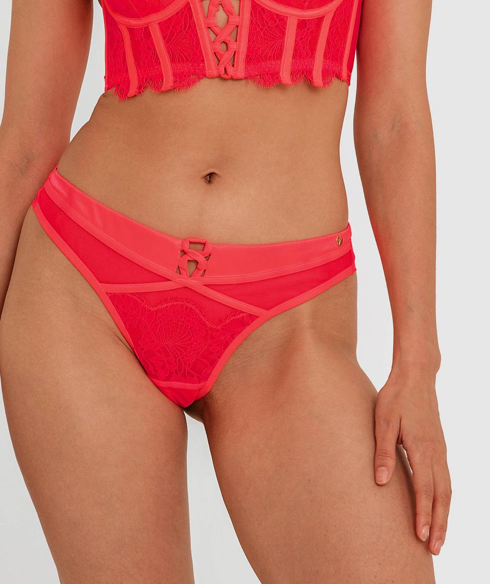Vamp Tied To You Brazilian Knicker - Fuchsia Pink