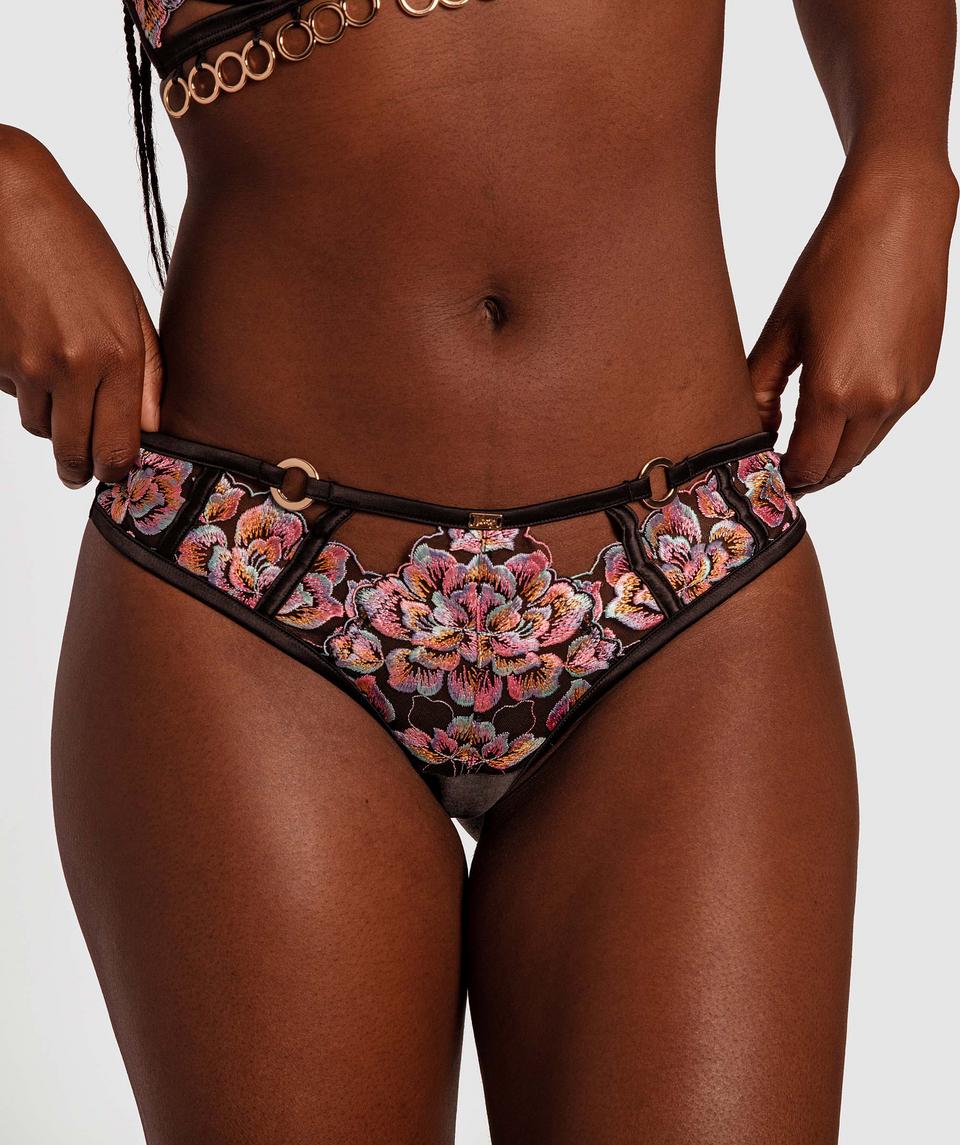 Vamp Treat Me Like Fire Brazalian Knicker - Multi Colour