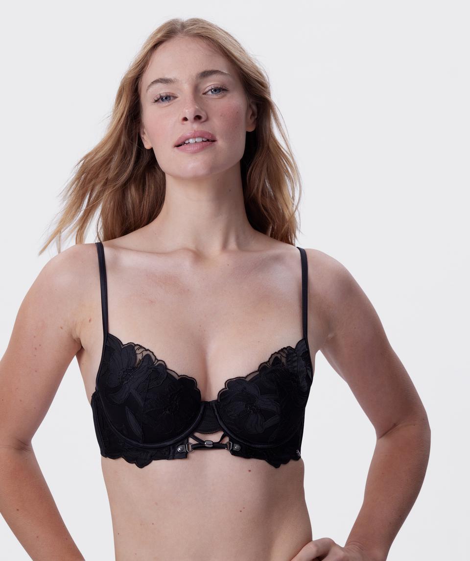 Vamp Up All Night Push Up Bra - Black