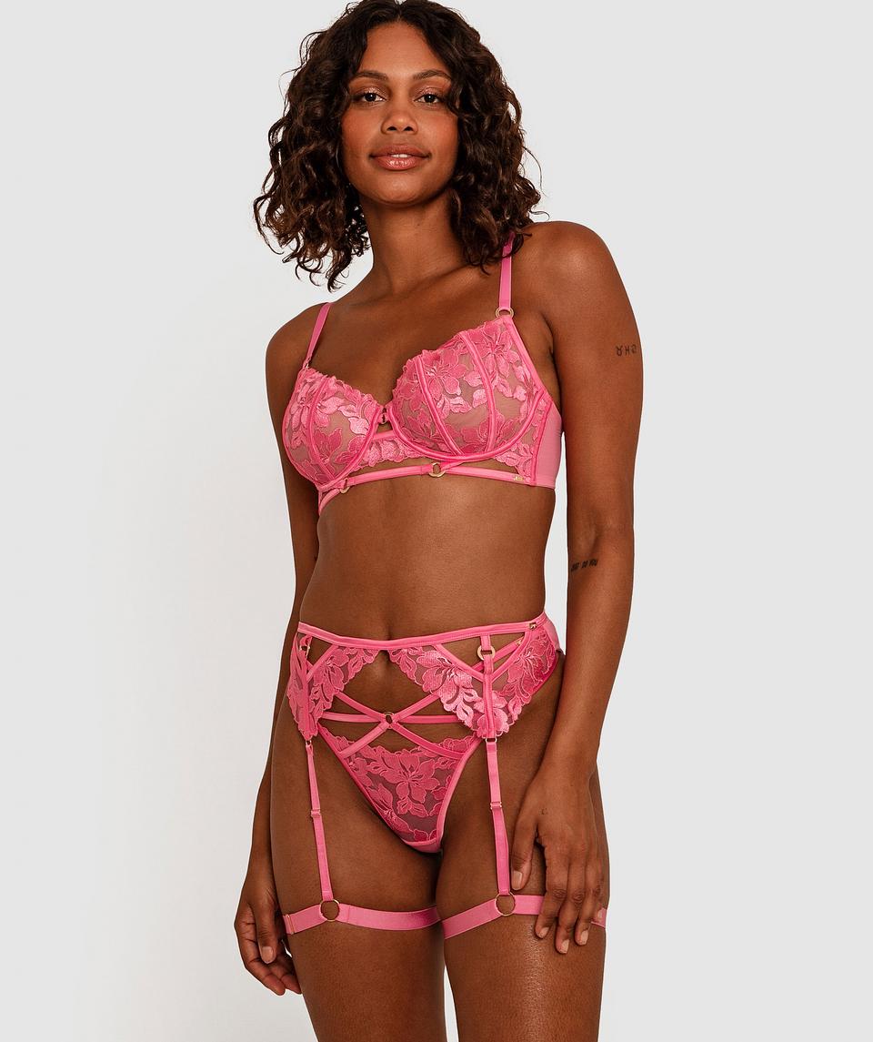 Vamp Vienna Suspender - Pink