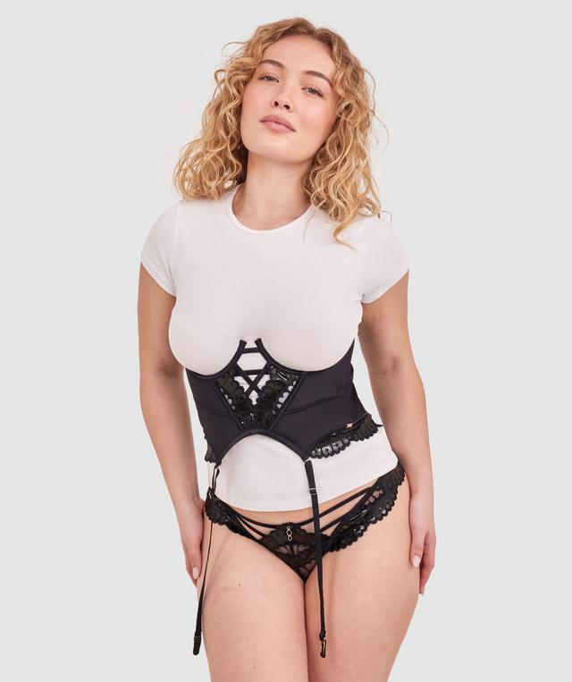 Vamp Vixen Waspie - Black