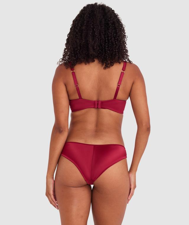 Vamp Wine & Dine High Leg Brazilian Knicker - Berry