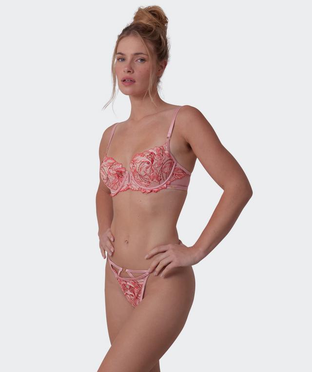 Vamp Your Loss High Leg G String - Dusty Pink