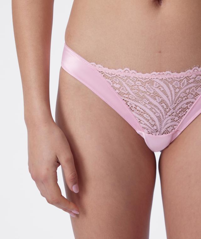 Venus High Leg Brazilian Knicker - Dark Pink
