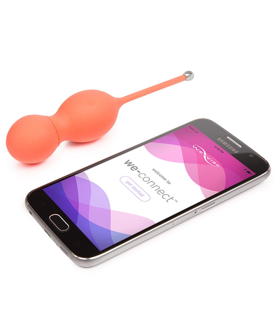 We-Vibe Bloom Vibrating Kegel Balls with app - Coral