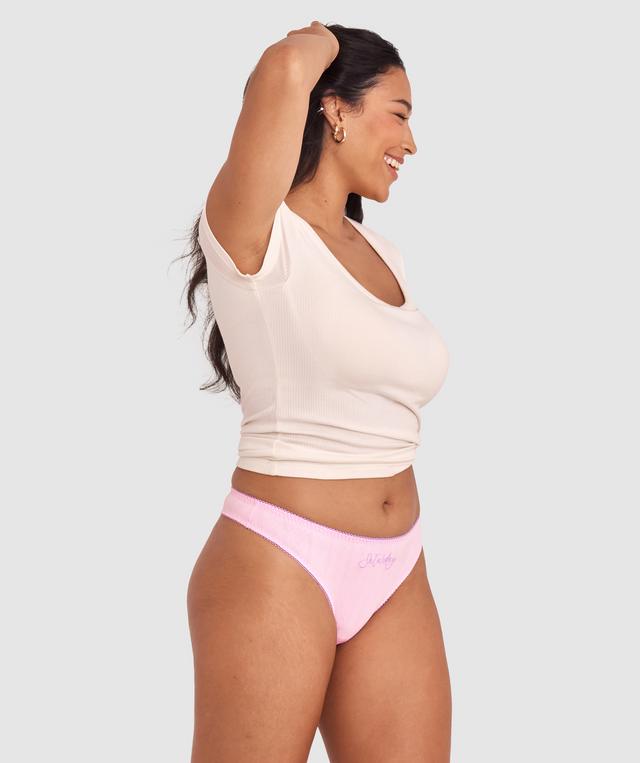 Weekend G String - Light Pink/Light Purple