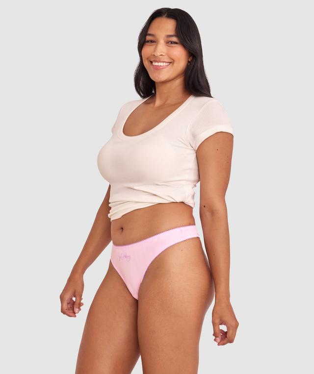 Weekend G String - Light Pink/Light Purple