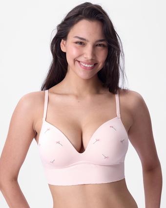 Wispy Bloom Wirefree Lightly Lined Bra - Nude 1