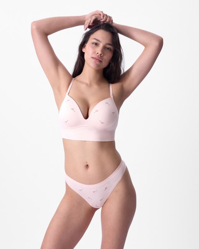 Wispy Bloom Wirefree Lightly Lined Bra - Nude 1