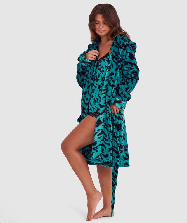 Zuri Short Gown - Print Animal