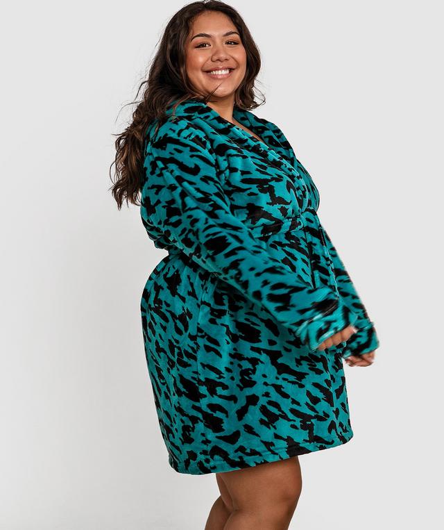 Zuri Short Gown - Print Animal
