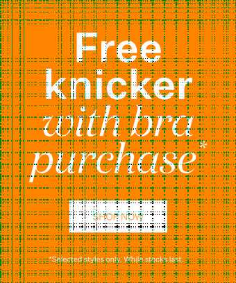 Free Knicker with Bra*